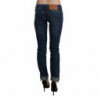 Pantaloni skinny in denim a vita bassa lavati blu - W26
