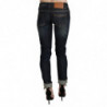 Pantaloni di jeans corti skinny a vita bassa lavati blu - W26