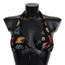 Top bikini con stampa di...