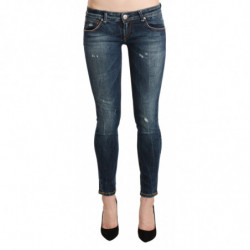 Pantaloni slim in denim...