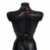 Top bikini con stampa di conchiglie nere - IT1 - XS