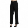 Pantaloni eleganti neri a vita alta dritti - IT46-XL
