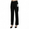 Pantaloni da abito formale dritti a vita alta neri - IT44-L
