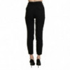 Pantalone pantalone corto skinny a vita alta nero - IT40-S