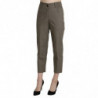 Pantaloni eleganti corti a vita alta grigi - IT52 - XL
