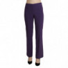 Pantaloni eleganti viola a vita alta dritti - IT42-M