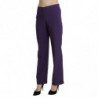 Pantaloni eleganti viola a vita alta dritti - IT42-M