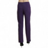 Pantaloni eleganti viola a vita alta dritti - IT42-M