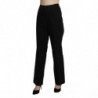Pantaloni eleganti neri a vita alta dritti - IT50-3XL
