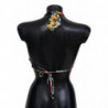 Top bikini da bagno con stampa floreale multicolore - IT1 - XS