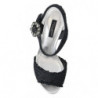 Sandali con luci a LED con cristalli neri - EU36/US5.5