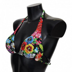 Top bikini da bagno con stampa floreale multicolore - IT1 - XS