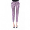 Jeans e pantaloni in cotone viola - W44