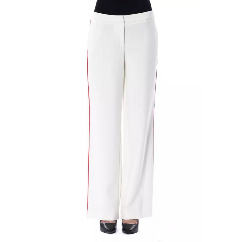 Jeans e pantaloni in poliestere bianco - W42