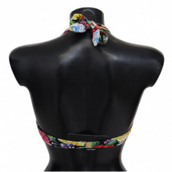 Top bikini da bagno con stampa floreale multicolore - IT1 - XS