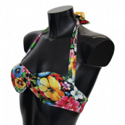 Top bikini da bagno con stampa floreale multicolore - IT1 - XS
