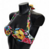 Top bikini da bagno con stampa floreale multicolore - IT1 - XS