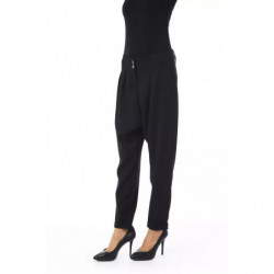 Jeans e pantaloni in poliestere nero - W46