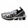 Scarpe sneakers da donna in cristallo bianco nero - EU35/US4.5
