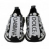 Scarpe sneakers da donna in cristallo bianco nero - EU35/US4.5