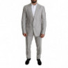 Abito NAPOLI monopetto grigio in lino 2 pezzi - IT50 - L