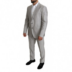 Abito NAPOLI monopetto grigio in lino 2 pezzi - IT50 - L