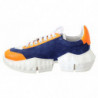 Sneaker in pelle blu arancione diamante - EU37/US7