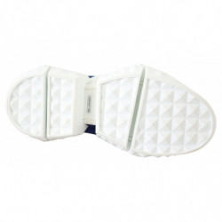 Sneaker in pelle blu arancione diamante - EU37/US7