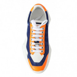 Sneaker in pelle blu arancione diamante - EU37/US7