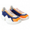 Sneaker in pelle blu arancione diamante - EU37/US7