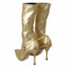 Scarpe con stivaletti e calzini con strass dorati - EU39/US8.5