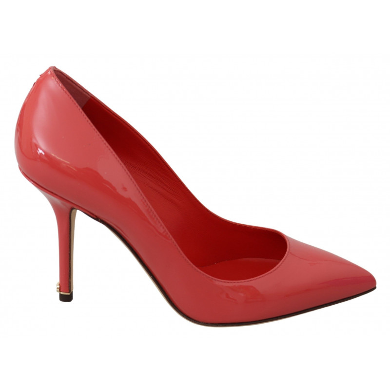 Décolleté con tacco in vernice rosa scuro - EU35/US4.5