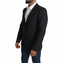 Blazer cappotto monopetto in lana grigia - IT52 - XL