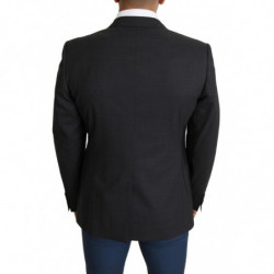Blazer cappotto monopetto in lana grigia - IT52 - XL