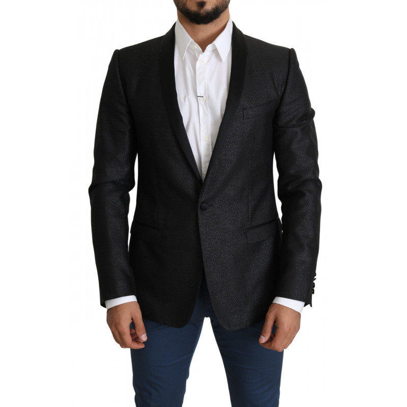 Blazer ORO monopetto jacquard nero - IT50 - L