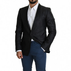 Blazer ORO monopetto jacquard nero - IT50 - L