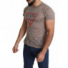 T-shirt casual traforata da uomo stampa logo elasticizzato cotone m