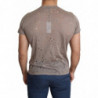T-shirt casual traforata da uomo stampa logo elasticizzato cotone m
