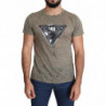 T-shirt casual traforata da uomo stampa logo elasticizzato cotone m