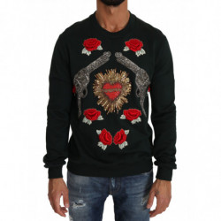 Maglione pistola con rose a...