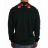 Maglione pistola con rose a cuore di cristallo verde - IT50 - L