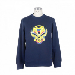 Maglione in cotone blu - XXL