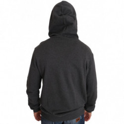 Maglione grigio pistola cuore cristallo rosso cappuccio - IT48 - M