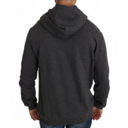 Maglione grigio pistola cuore cristallo rosso cappuccio - IT50 - L