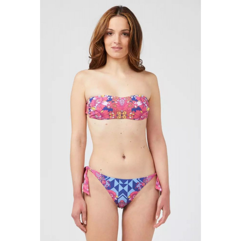 Costume da bagno in poliestere fucsia - S