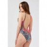 Costume da bagno in poliestere fucsia - S