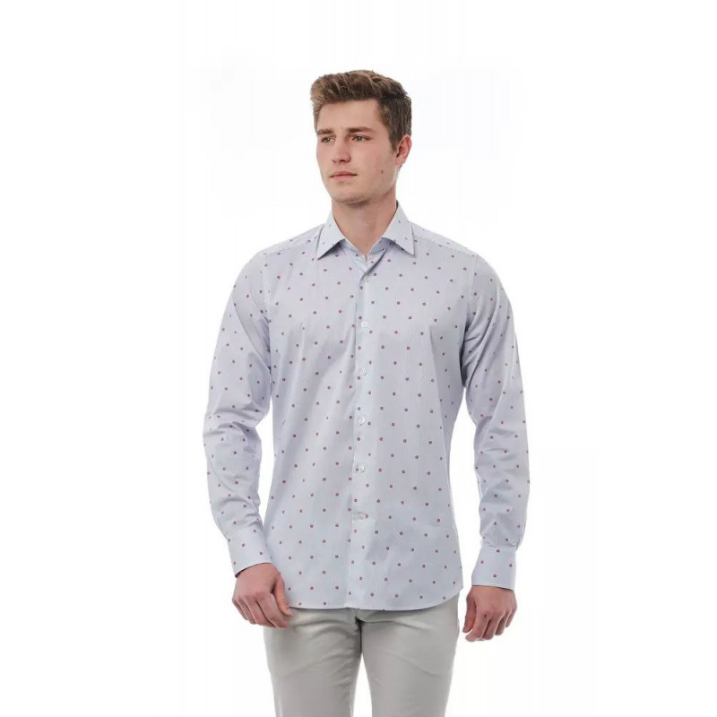 Camicia in cotone multicolore - M