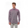 Camicia in cotone bordeaux - 4XL