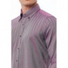 Camicia in cotone bordeaux - 4XL