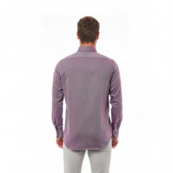 Camicia in cotone bordeaux - 4XL